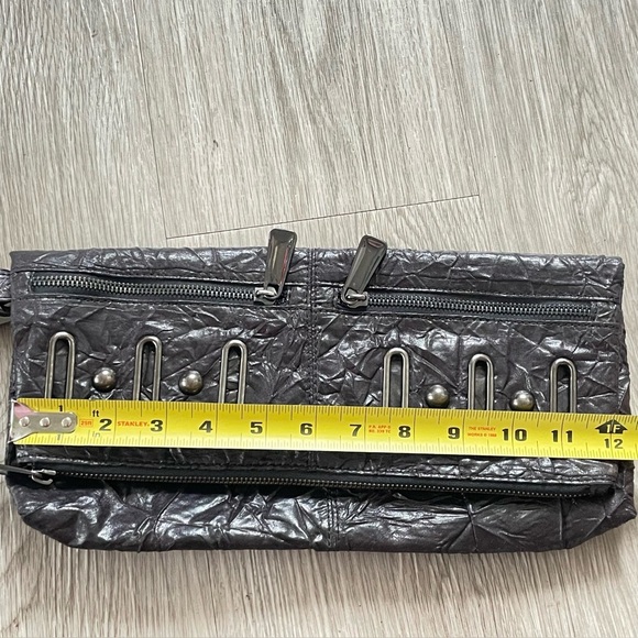 BEBE BROWN MINI BAG WRINLED VEGAN LEATHER  WOMEN PURSE - Picture 4 of 15
